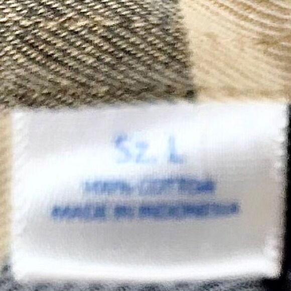 Southern Tide Checked Long Sleeve Button Down in Coral/Navy/Tan White Men’s L - Picture 8 of 8